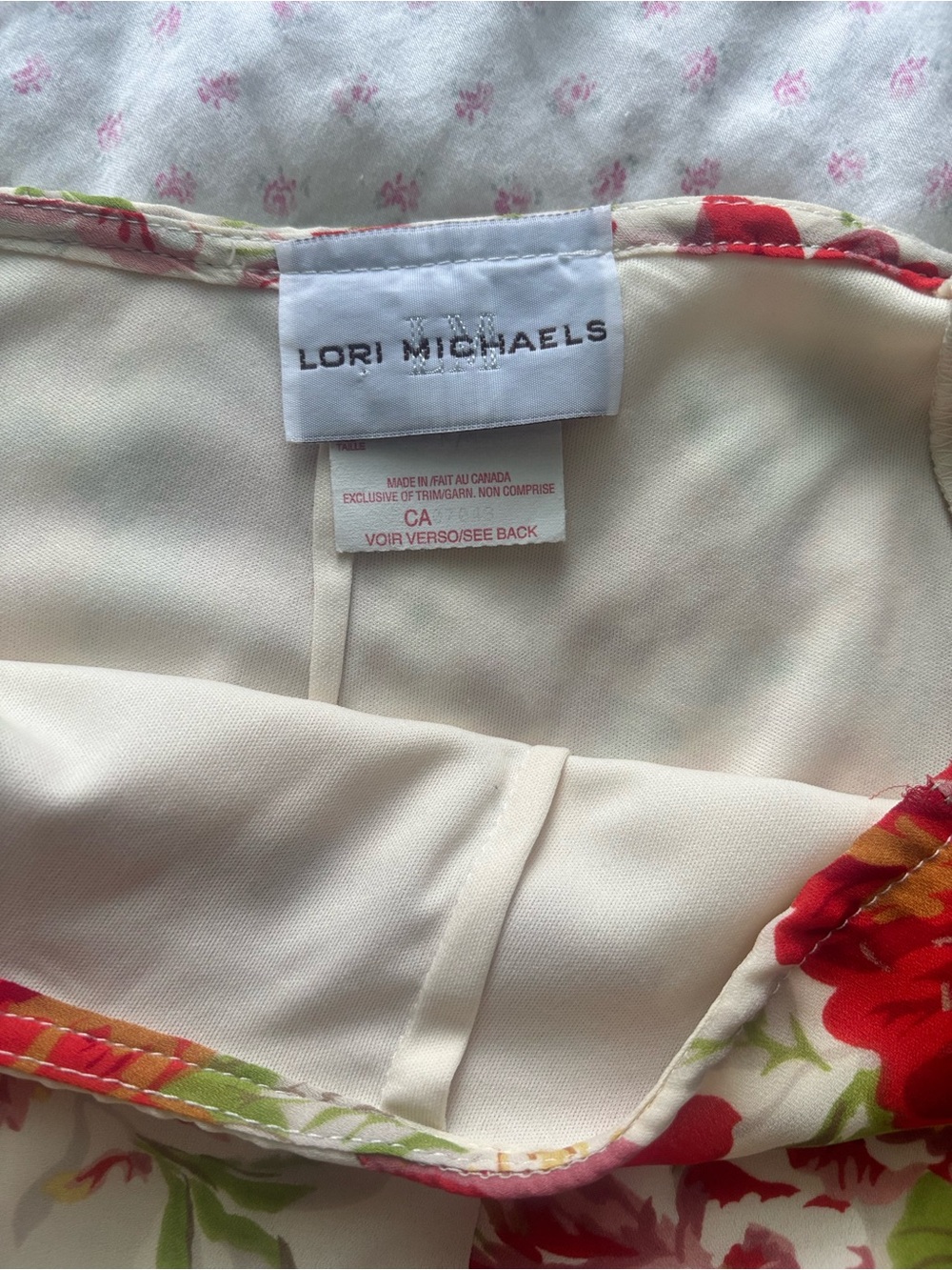 vintage floral midi skirt - Picture 2 of 2